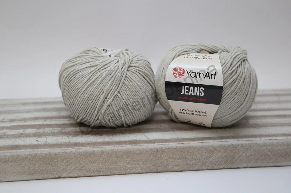 Příze Jeans 49 světle šedá