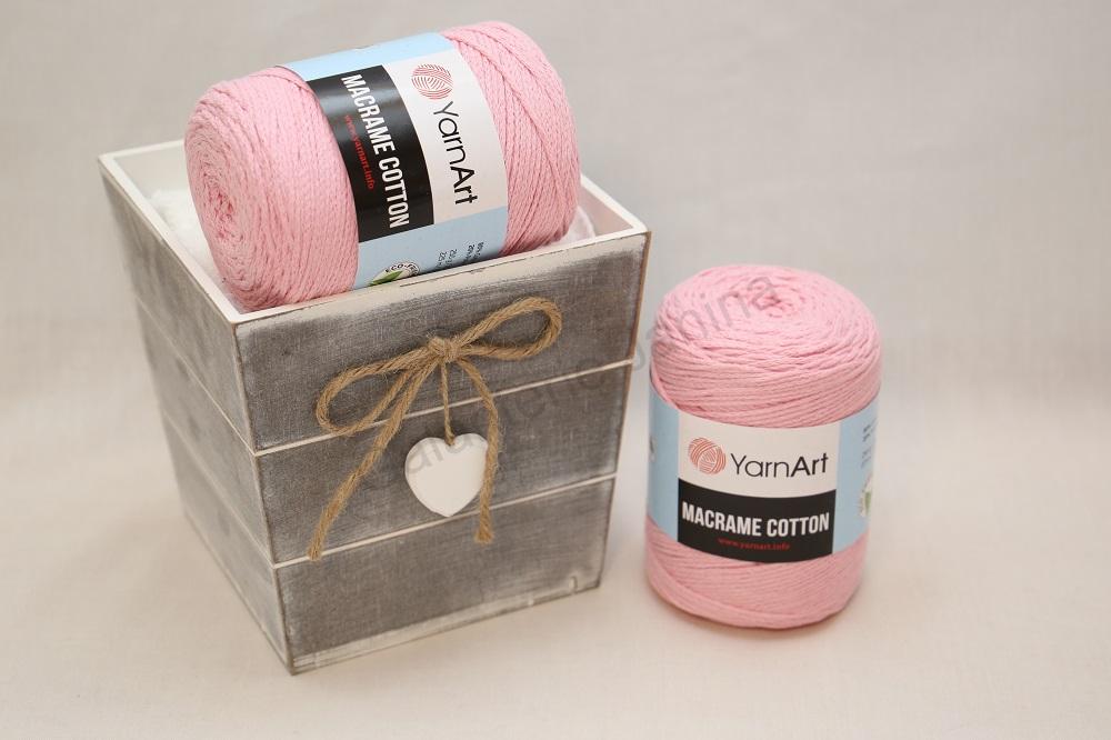 Macrame Cotton 2 mm 762 světle růžová