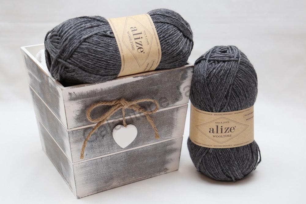 Příze Wooltime 182 tmavě šedá