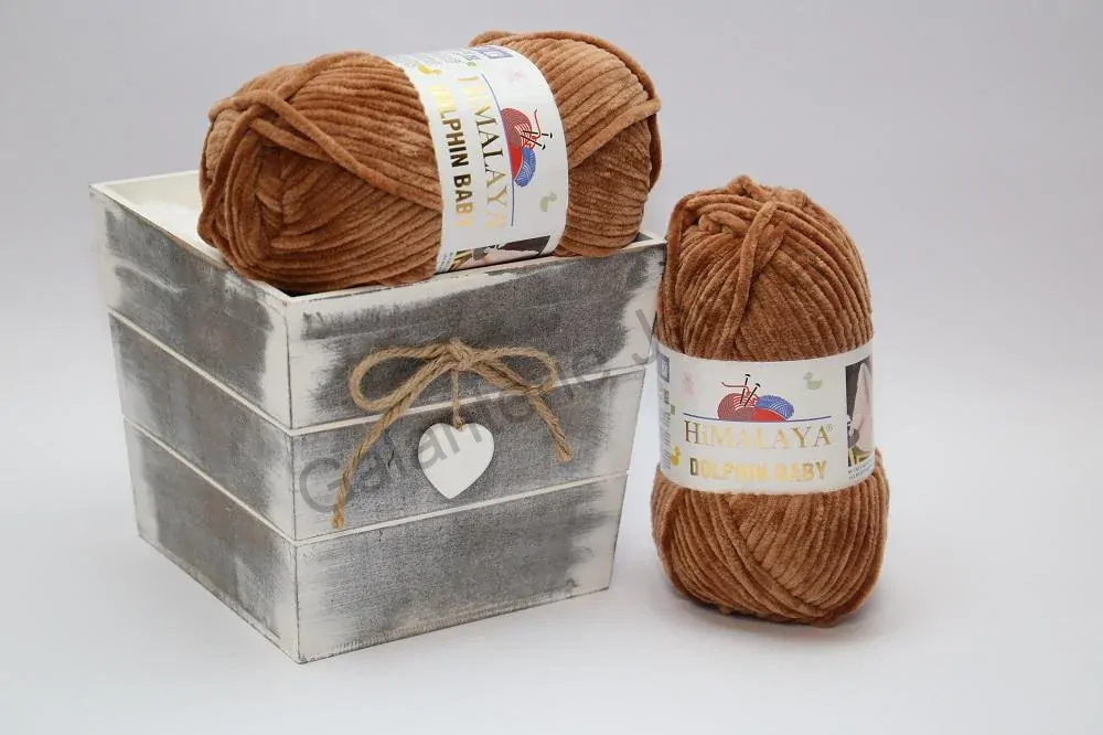Příze Dolphin Baby 80337 světle hnědá