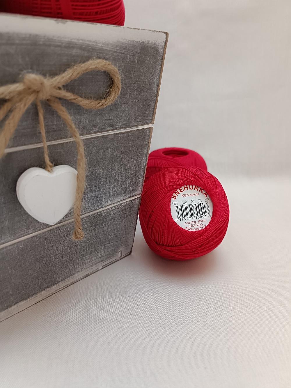 Příze Sněhurka 3294 červená