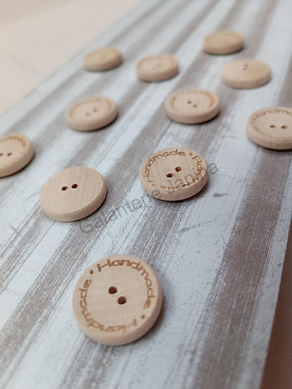 Knoflík dřevěný vel. 36 - 22,9 mm handmade