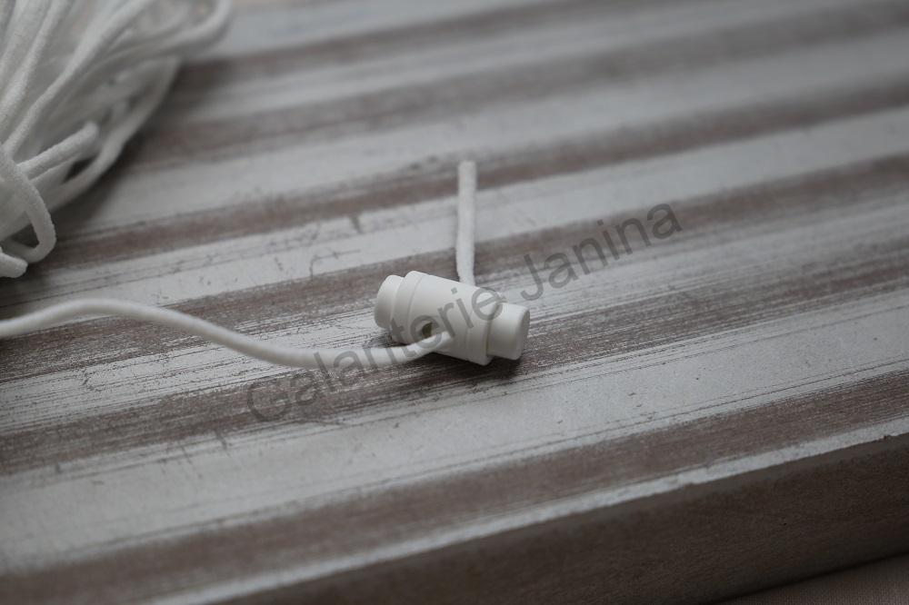 Brzdička plastová - bílá