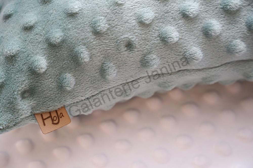 HoJa Polštářek z minky 30x30 cm mentolová