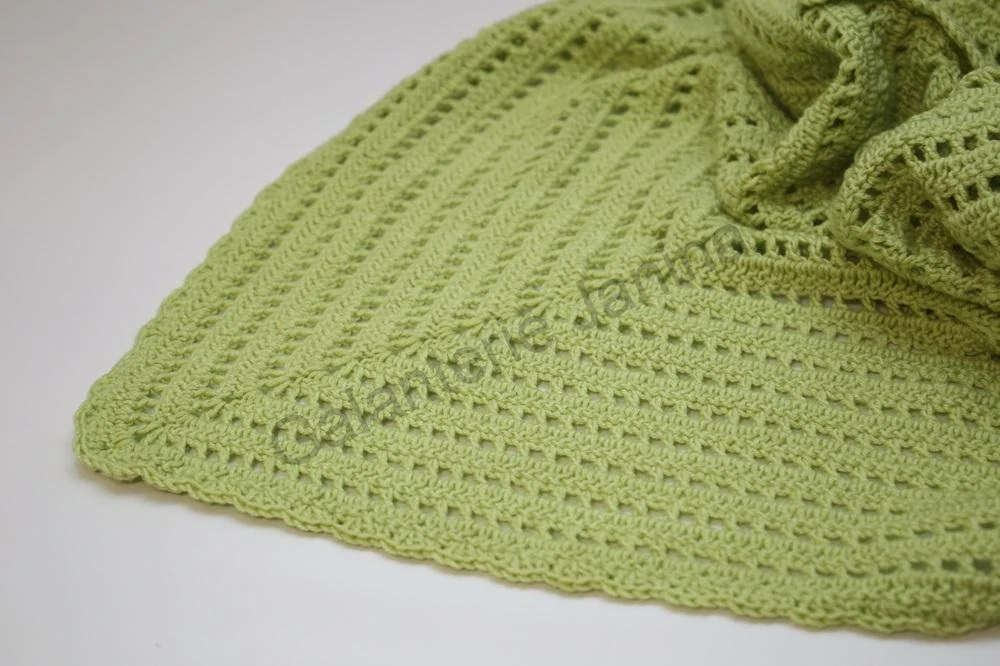 HoJa Háčkovaný šátek Comfort - jarní zelená