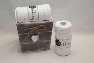 Macrame Regular 3 mm - bílá (WHITE)