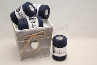 Macrame baby 1,5 mm - tmavě modrá (NAVY)