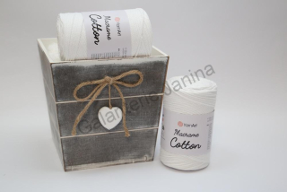 Macrame Cotton 2 mm 751 bílá
