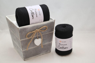 Macrame Cotton 2 mm 750 černá