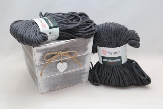 Macrame Braided 5 mm 758 antracitová