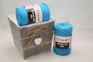Macrame Cord 3 mm 763 tyrkysová