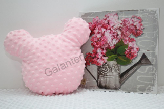 HoJa Ušatý polštářek 28x32 cm - světle růžová
