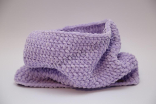 HoJa Háčkovaný nákrčník - světle fialová