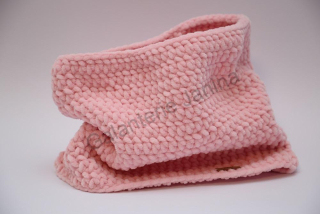 HoJa Háčkovaný nákrčník - růžová