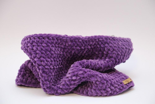 HoJa Háčkovaný nákrčník - fialová