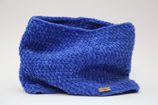 HoJa Háčkovaný nákrčník - královská modrá