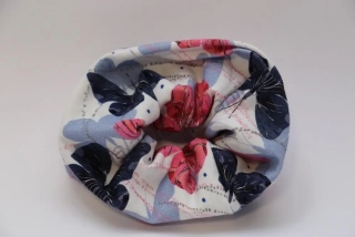 HoJa Scrunchie gumička do vlasů - úplet - Motýlci