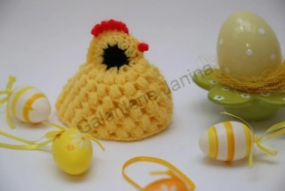 HoJa Háčkovaná slepička - žlutá