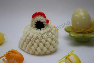 HoJa Háčkovaná slepička - smetanová