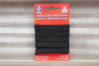 Pruženka prádlová 11 mm - černá 5 m