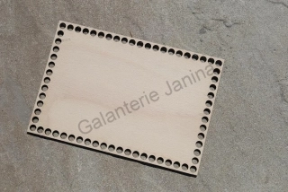 Dřevěné dno obdélník 25x17 cm - průměr otvorů 9 mm