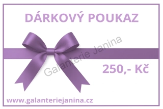 Dárkový poukaz 250,- Kč