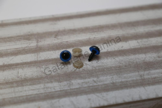 Bezpečnostní oči 10 mm - modrá