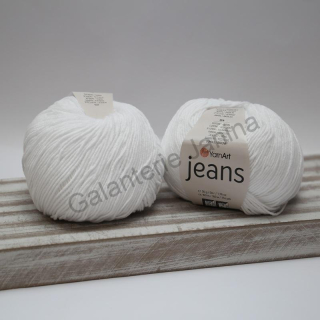 Příze Jeans 62 sněhově bílá