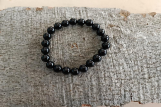Náramek obsidián 8 mm